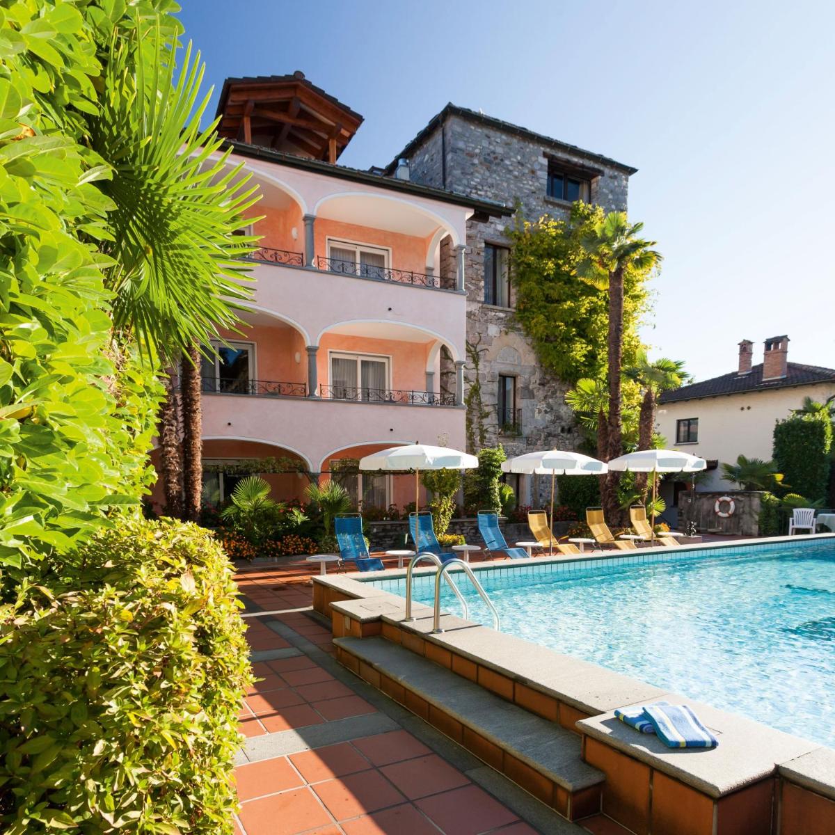 Hotel Castello Seeschloss, lake & pool castle